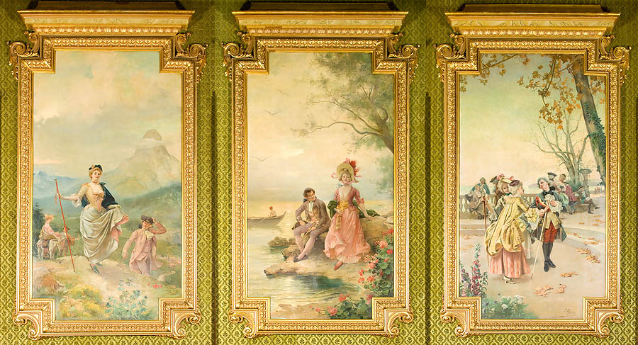 Monte Carlo Casino, Monaco Principality, Belle Époque frescoes