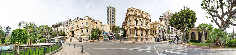 Avenue de la Costa, Avenue Saint Michel, e Boulevard des Moulins: il " Carré d'Or " di Montecarlo