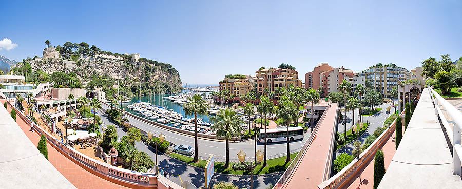 Monaco: panoramica del quartiere di Fontvieille
