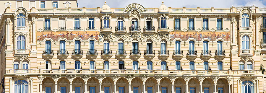 Bassorilievi e affreschi Belle Èpoque dell'Hôtel Hermitage di Montecarlo, Principato di Monaco