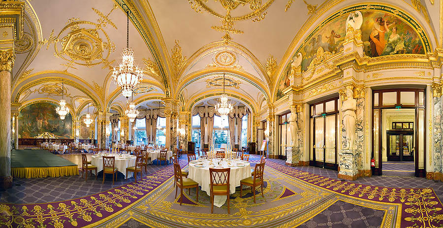 Montecarlo: la Sala Impero dell'Hôtel de Paris, Principato di Monaco