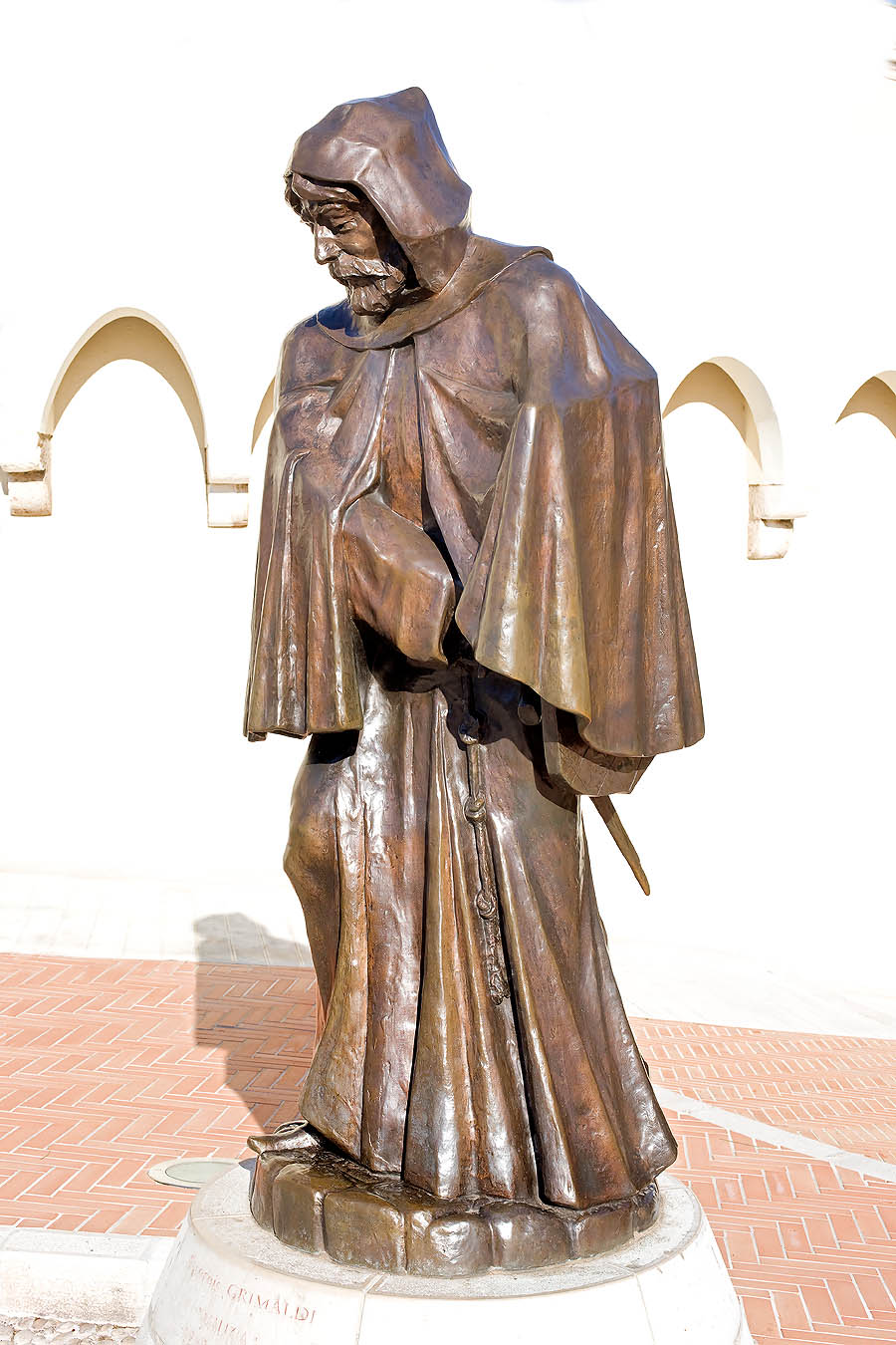 La estatua de François Grimaldi, apodado Malizia,