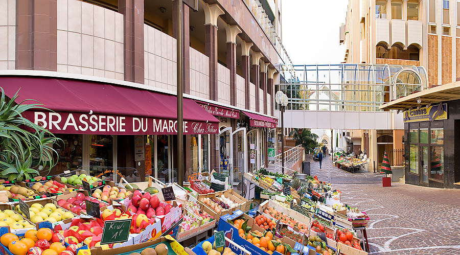 The open air market of Monte Carlo
