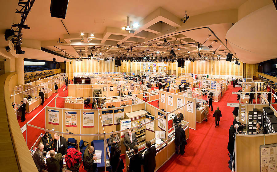 La Salle du Canton où se déroule tous les deux ans MonacoPhil, prestigieuse exposition philatélique internationale