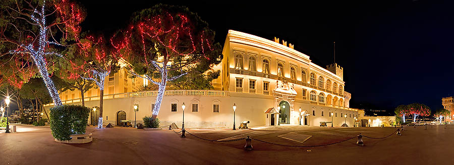 Monaco Principauté, Palais Princier à Noël