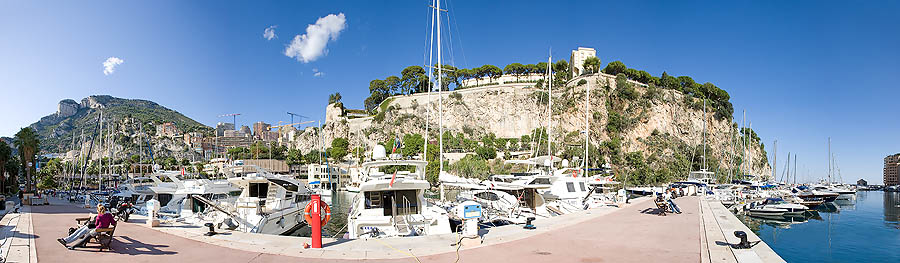 Monaco: la Tête de Chien e il Rocher, Principato di Monaco