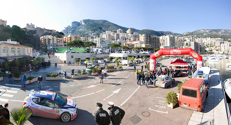 Arrivo del Rally di Montecarlo