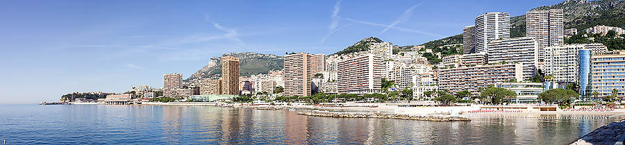 Monaco Principauté, plages de Monte-Carlo