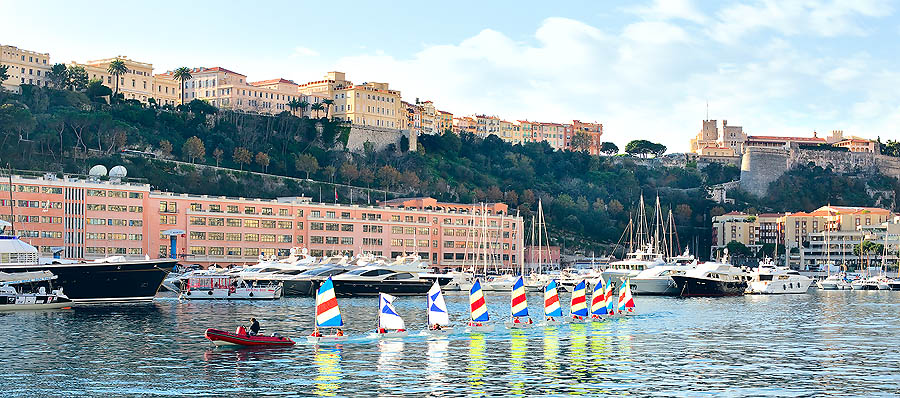 Monaco Principality, sailing school for children