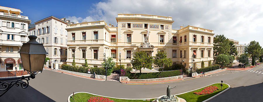 Monaco-Ville: la Piazza della Visitation col Ministère d'État, Principato di Monaco
