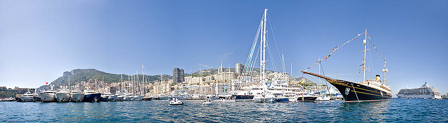 The Port d’Hercule in occasion of the Monaco Yacht Show