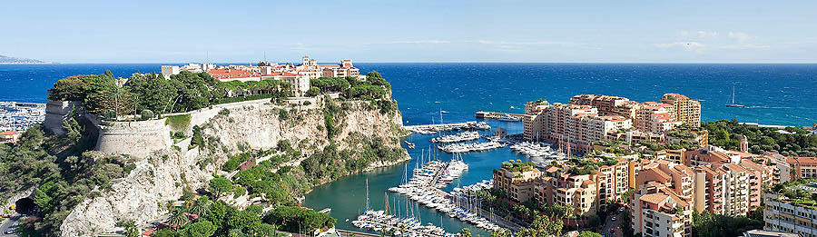 Monaco: il Rocher e Fontvieille