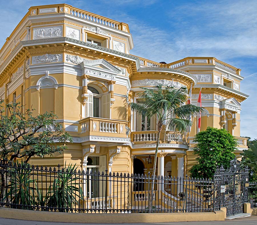 La Villa Miraflores di Montecarlo è una testimonianza intatta dell'architettura della Belle Èpoque, Principato di Monaco